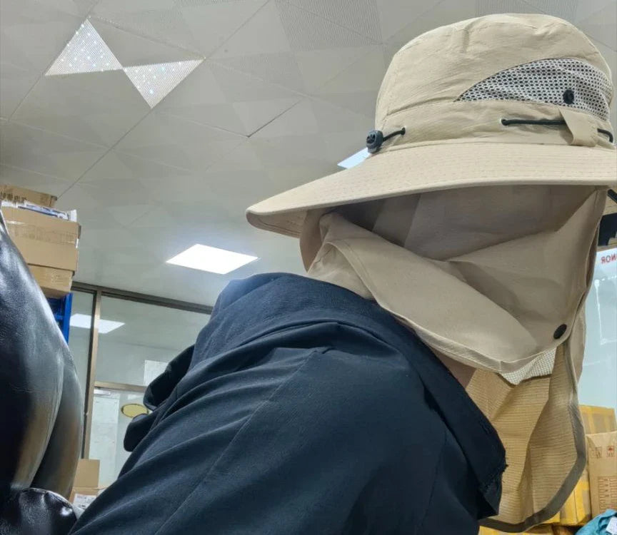 2024Adjustable Outdoor Fishing Hat Sunscreen Protection Breathable Sunshade Foldable Men Women Hiking Camping Casual Fishing Cap