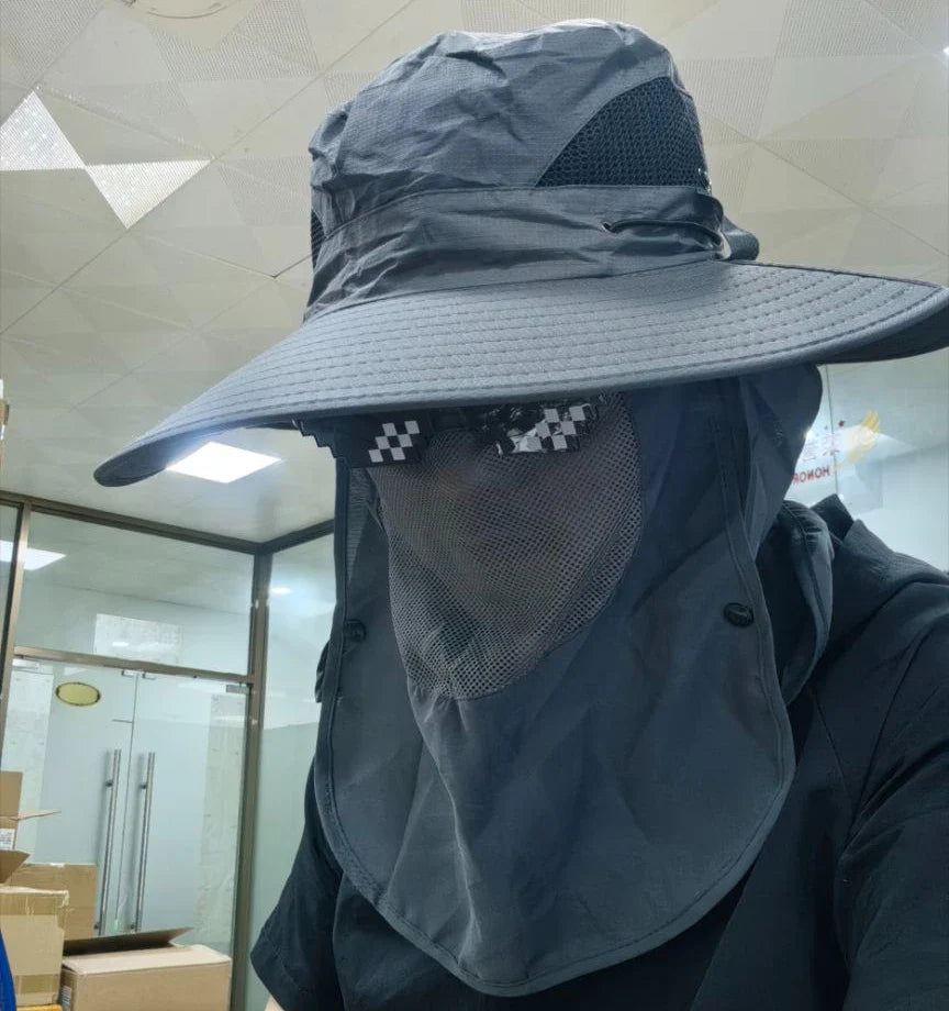 2024Adjustable Outdoor Fishing Hat Sunscreen Protection Breathable Sunshade Foldable Men Women Hiking Camping Casual Fishing Cap