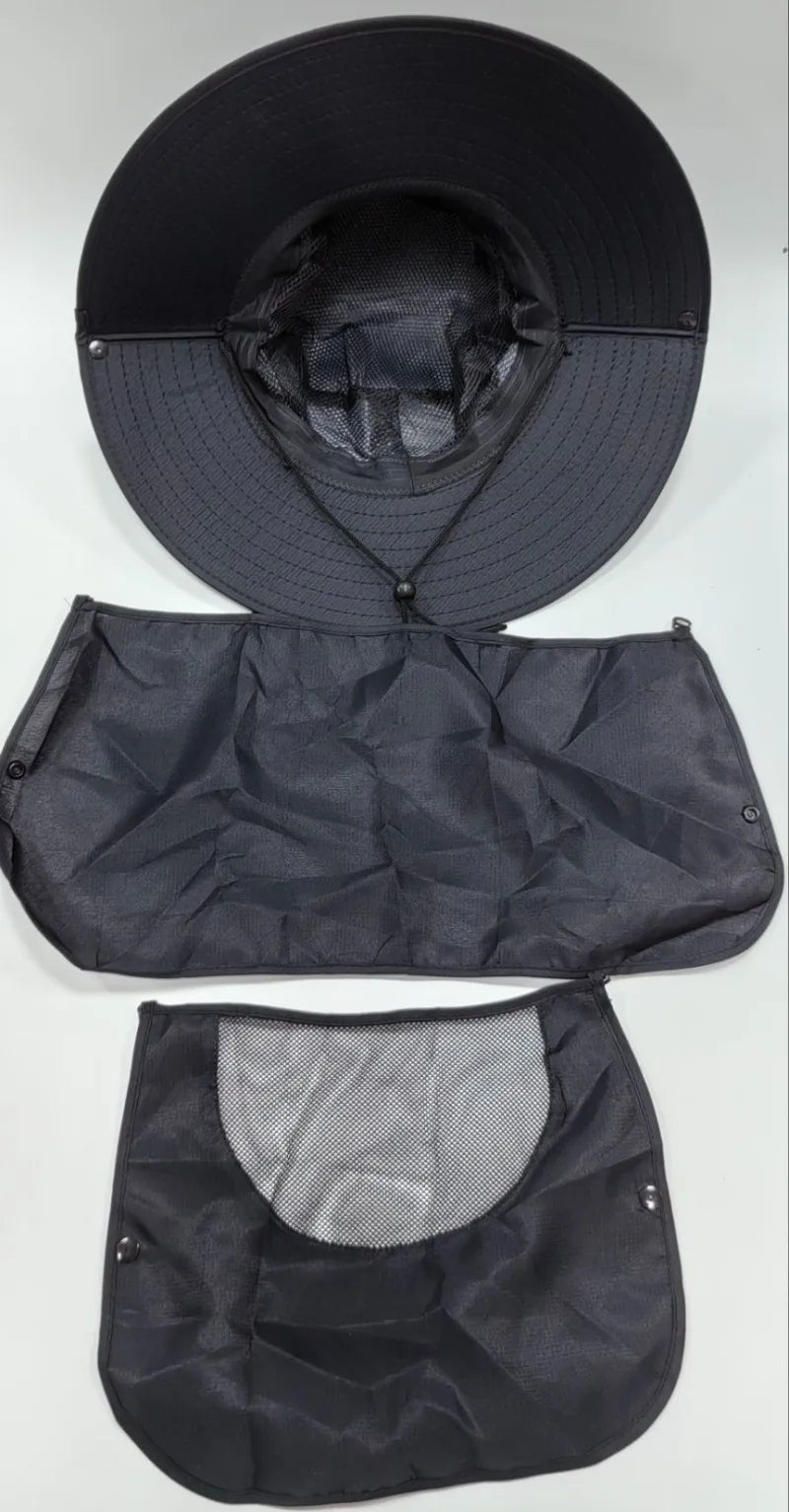 2024Adjustable Outdoor Fishing Hat Sunscreen Protection Breathable Sunshade Foldable Men Women Hiking Camping Casual Fishing Cap