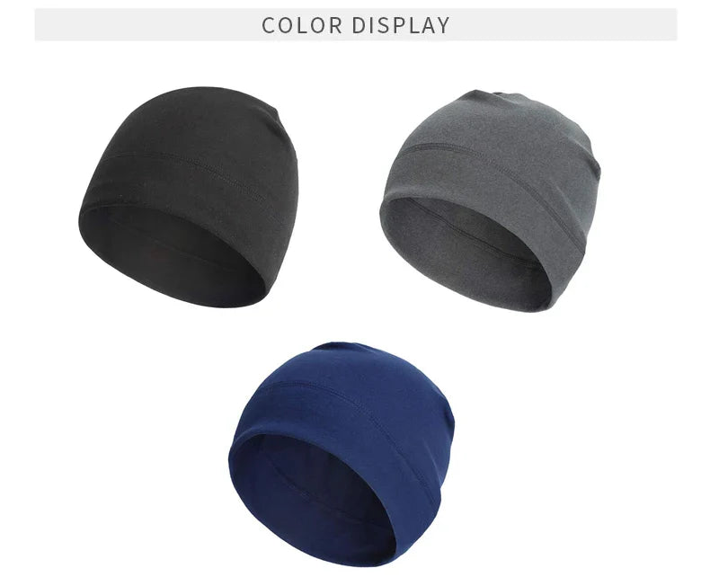 Cold Proof and Warm Outdoor Sports Headcover Fleece Ski Cap Riding Cap Running Hats Cycling Skull Caps for Men and Women