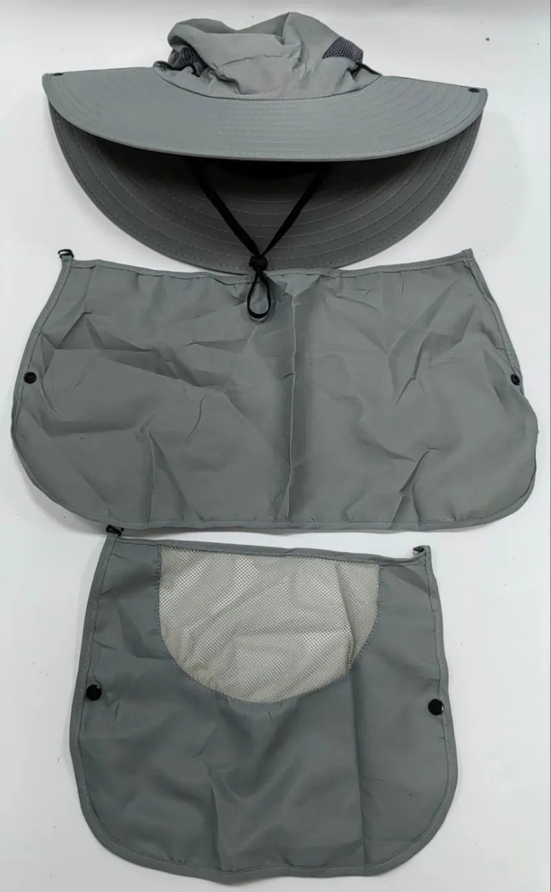 2024Adjustable Outdoor Fishing Hat Sunscreen Protection Breathable Sunshade Foldable Men Women Hiking Camping Casual Fishing Cap