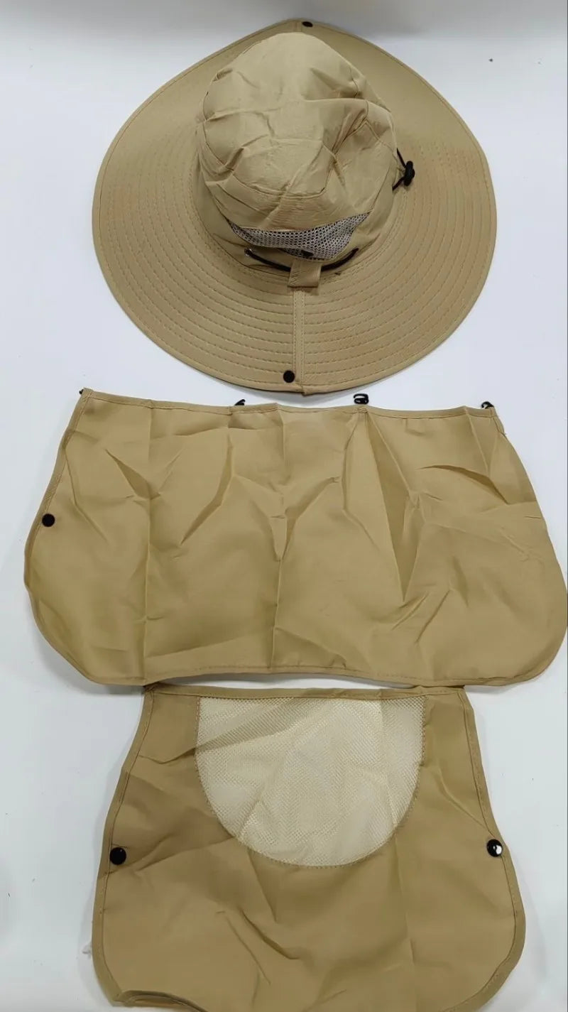 2024Adjustable Outdoor Fishing Hat Sunscreen Protection Breathable Sunshade Foldable Men Women Hiking Camping Casual Fishing Cap