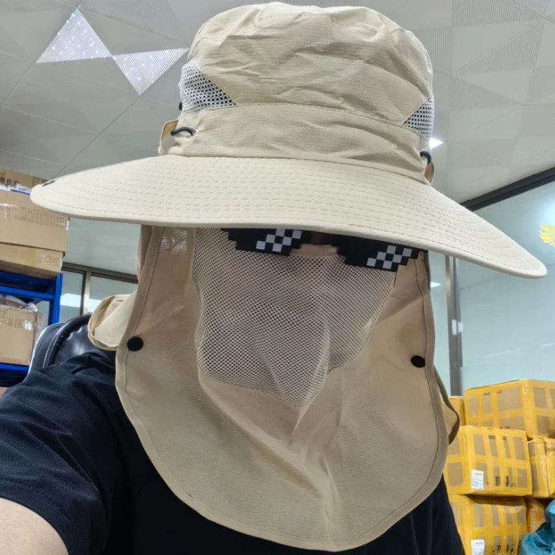2024Adjustable Outdoor Fishing Hat Sunscreen Protection Breathable Sunshade Foldable Men Women Hiking Camping Casual Fishing Cap