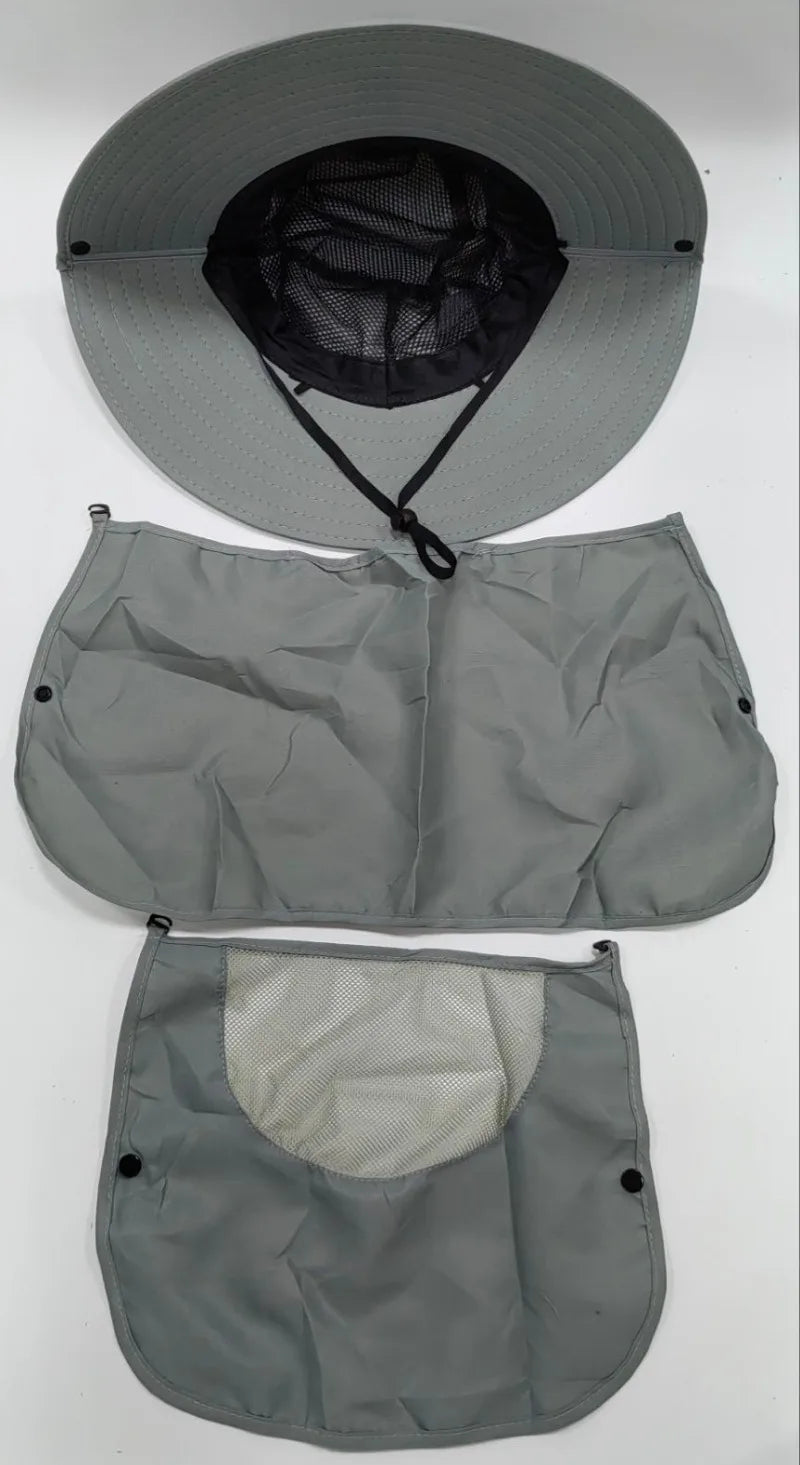 2024Adjustable Outdoor Fishing Hat Sunscreen Protection Breathable Sunshade Foldable Men Women Hiking Camping Casual Fishing Cap