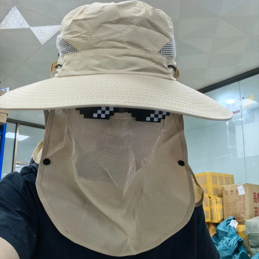 2024Adjustable Outdoor Fishing Hat Sunscreen Protection Breathable Sunshade Foldable Men Women Hiking Camping Casual Fishing Cap
