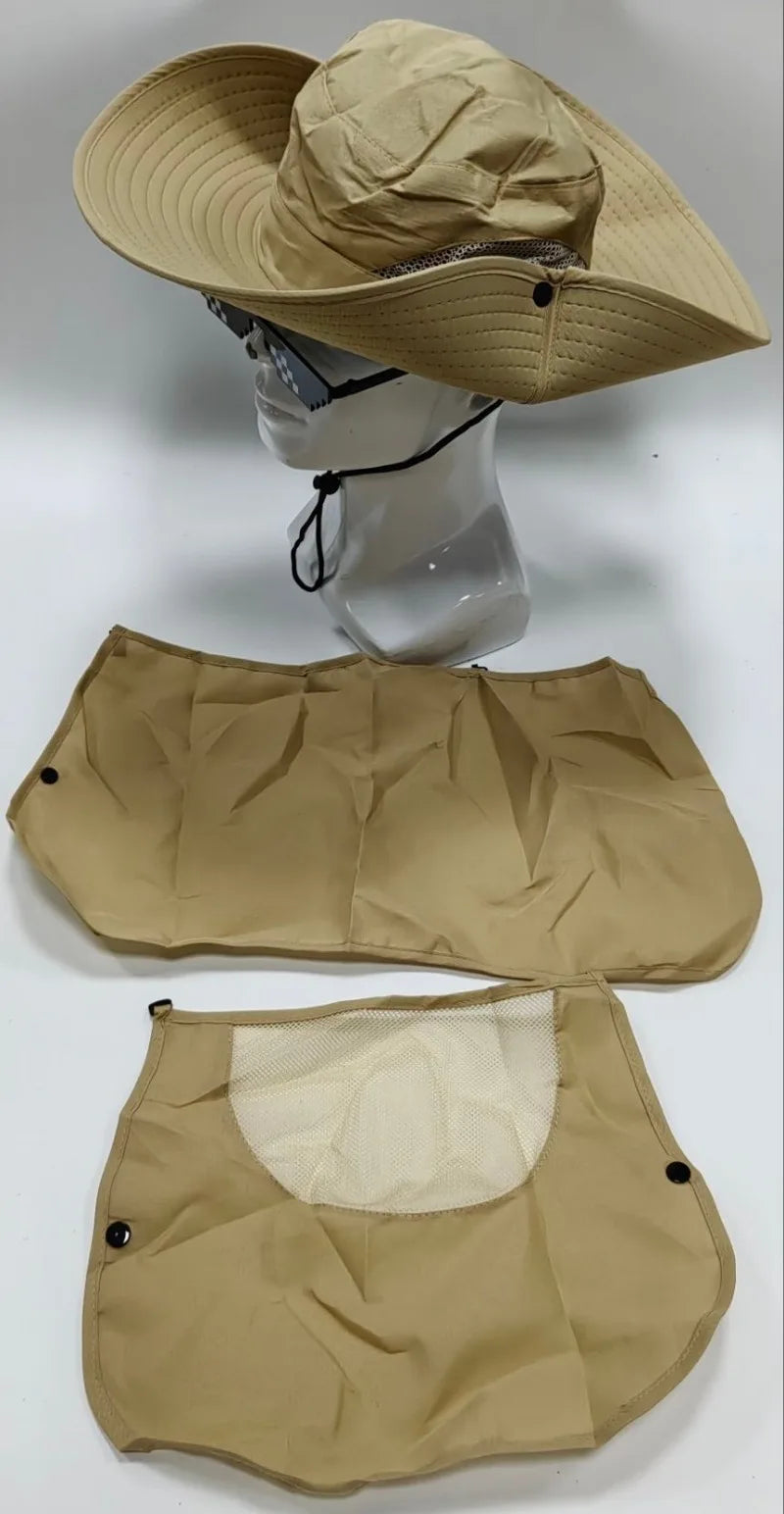 2024Adjustable Outdoor Fishing Hat Sunscreen Protection Breathable Sunshade Foldable Men Women Hiking Camping Casual Fishing Cap