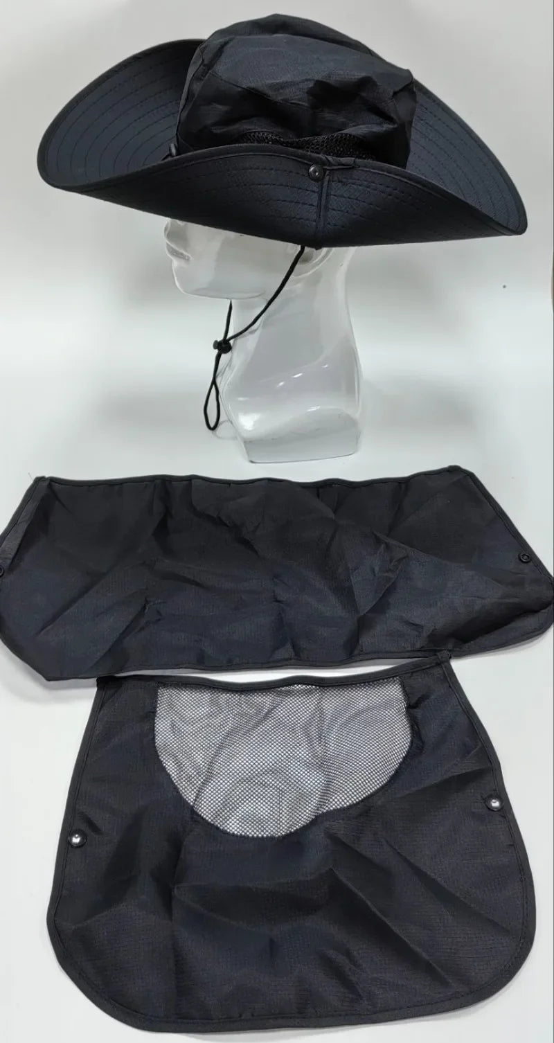 2024Adjustable Outdoor Fishing Hat Sunscreen Protection Breathable Sunshade Foldable Men Women Hiking Camping Casual Fishing Cap