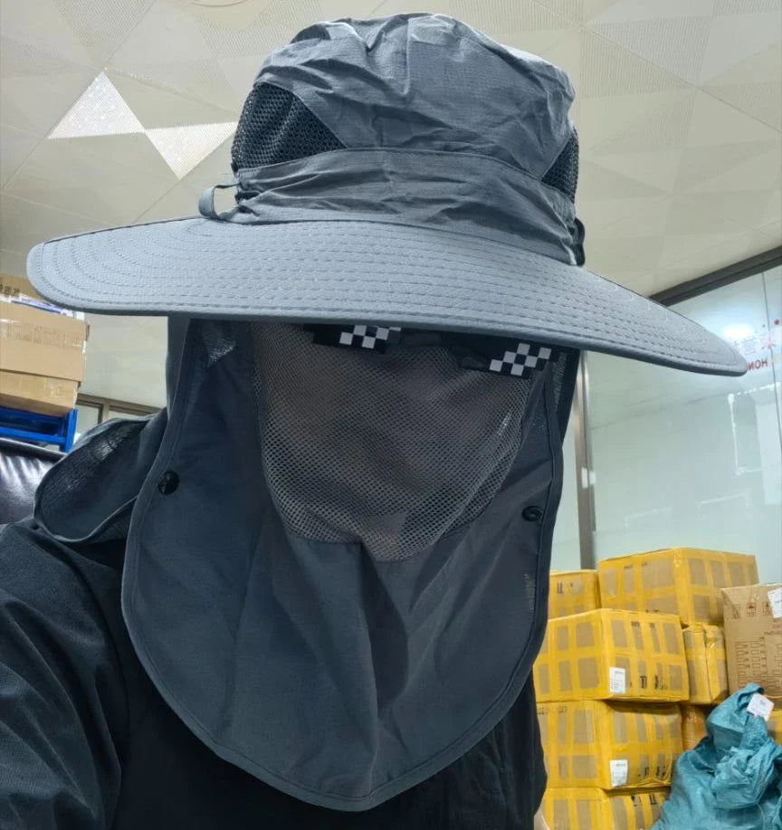 2024Adjustable Outdoor Fishing Hat Sunscreen Protection Breathable Sunshade Foldable Men Women Hiking Camping Casual Fishing Cap