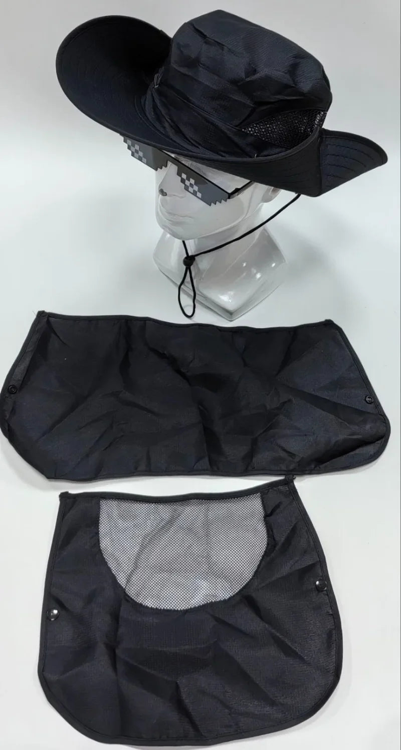 2024Adjustable Outdoor Fishing Hat Sunscreen Protection Breathable Sunshade Foldable Men Women Hiking Camping Casual Fishing Cap