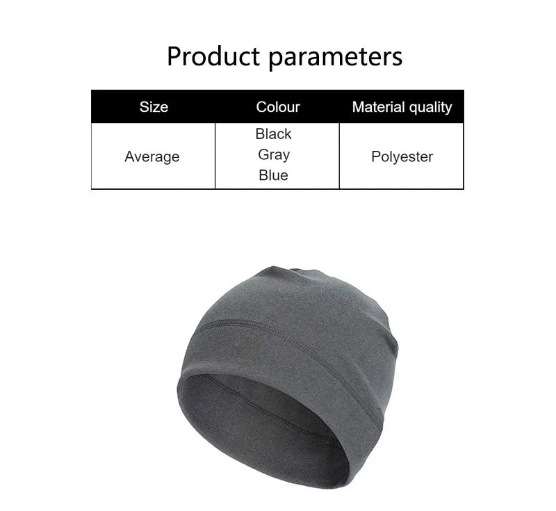 Cold Proof and Warm Outdoor Sports Headcover Fleece Ski Cap Riding Cap Running Hats Cycling Skull Caps for Men and Women