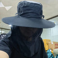 2024Adjustable Outdoor Fishing Hat Sunscreen Protection Breathable Sunshade Foldable Men Women Hiking Camping Casual Fishing Cap