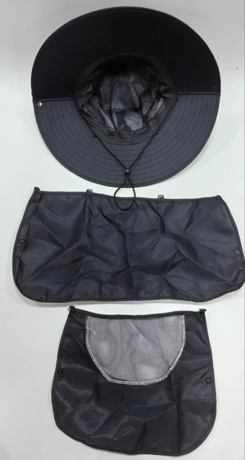 2024Adjustable Outdoor Fishing Hat Sunscreen Protection Breathable Sunshade Foldable Men Women Hiking Camping Casual Fishing Cap