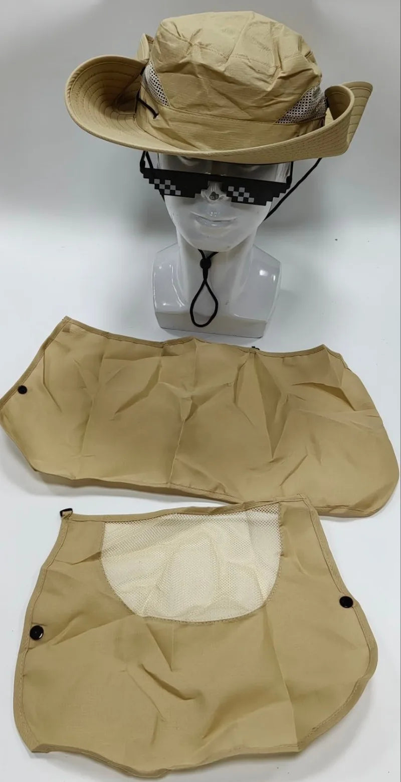 2024Adjustable Outdoor Fishing Hat Sunscreen Protection Breathable Sunshade Foldable Men Women Hiking Camping Casual Fishing Cap